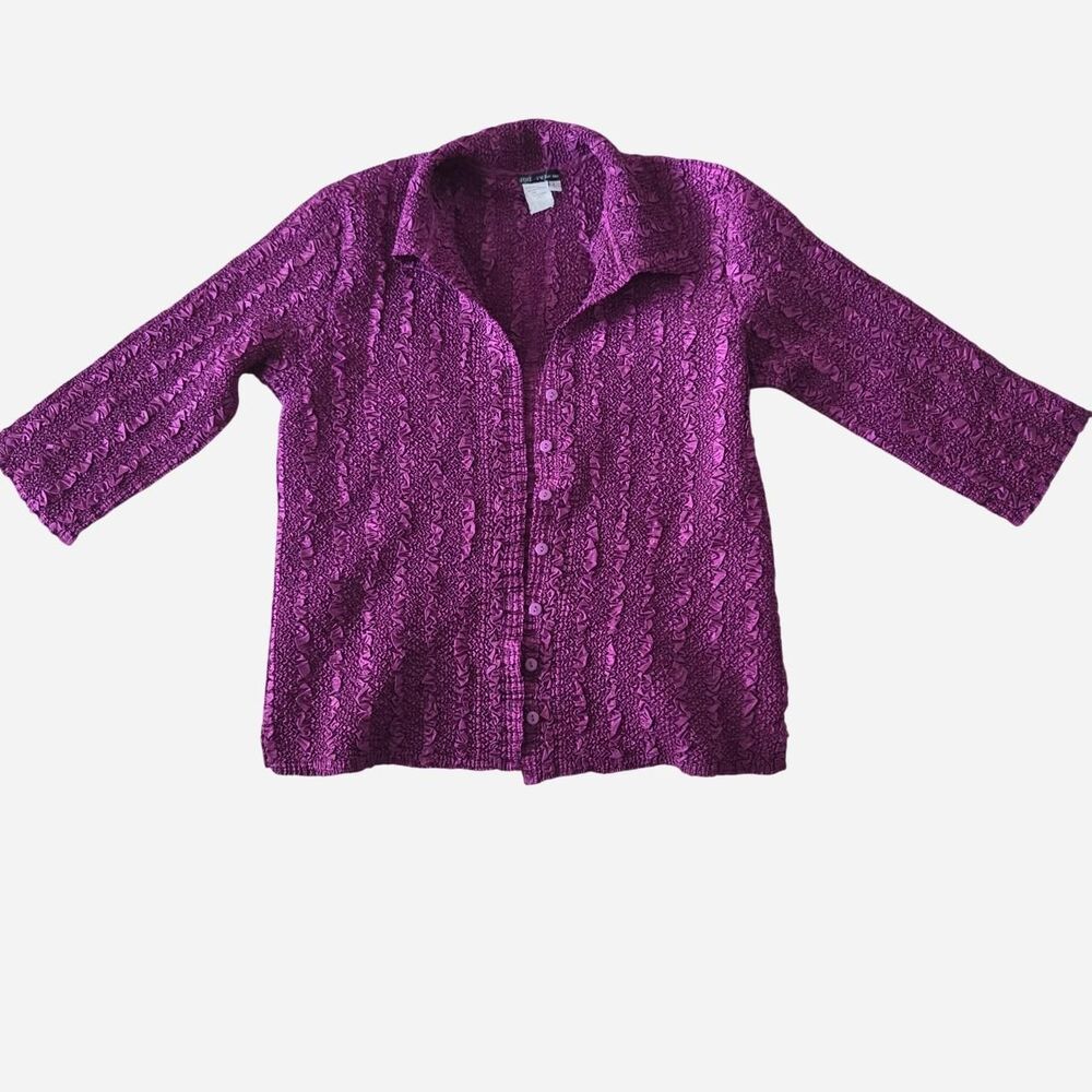 Ubu vtg 90s crinkle shirt